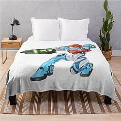 Metroid Dread Samus Throw Blanket