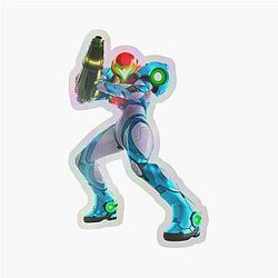 Samus Holographic Sticker