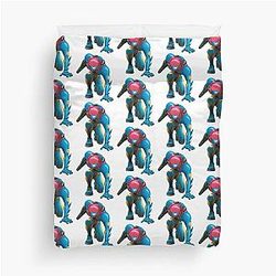 Samus Fusion Suit Metroid Fusion Duvet Cover