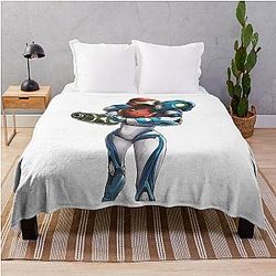 Animal Metroid Dread Throw Blanket