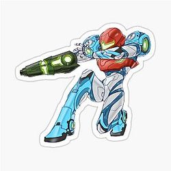 Metroid Dread Samus Sticker