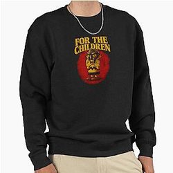 MF Doom Inspired Throne Flame Scene Pullover Sweatshirt