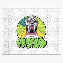 Yellow Hoodie MF Doom Mask Portrait Puzzle