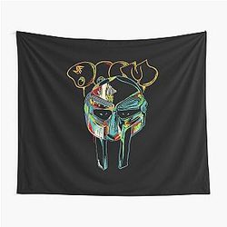 MF Doom Graffiti Mask Psychedelic Tapestry
