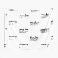 Accordion Living Off Borrowed Time by MF DOOM Tapestry