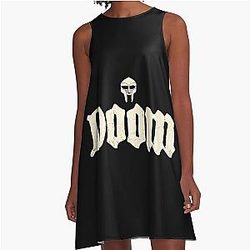MF Doom Gothic Street Style A-Line Dress