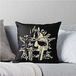 MF Doom Burn Cream Throw Pillow
