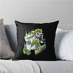 MF Doom Mask Raised Arms Pose Throw Pillow