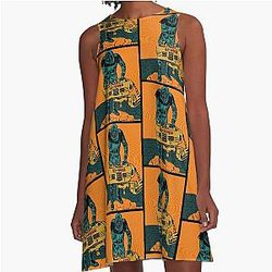 DJ DOCTOR DOOM - MF DOOM A-Line Dress