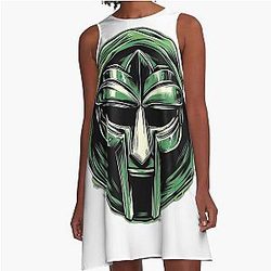 MF DOOM Mask A-Line Dress