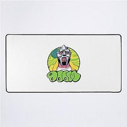 Yellow Hoodie MF Doom Mask Portrait Desk Mat