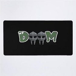 MF Doom Mask Double Icon Bold Green Theme Desk Mat