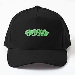 MF Doom Green Bubble Letter Bold Graffiti Baseball Cap
