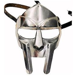 MF Doom Gladiator Face Mask Fantasy Party Roman Arena Maximus Helmet Viking Prop