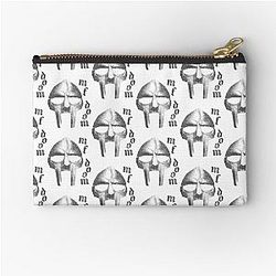 Mf Doom Faded Vintage Aesthetic Zipper Pouch