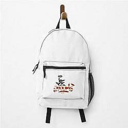 Abstract Gold MF Doom Pattern Backpack