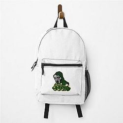 Green Hooded MF Doom Mask Figure Backpack