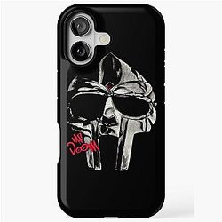 Mf DOOM Halftone Illustration iPhone Tough Case