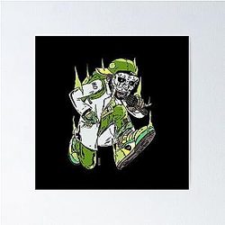 MF Doom Mask Raised Arm Poster