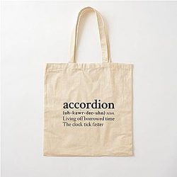 Accordion Living Off Borrowed Time by MF DOOM Cotton Tote Bag