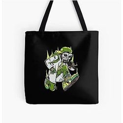 MF Doom Mask Raised Tote Bag