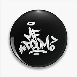 Mf Doom Signature Pin