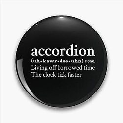 Accordion Living Off Borrowed Time by MF DOOM Pin