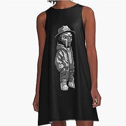 chibi mf doom A Line Dress