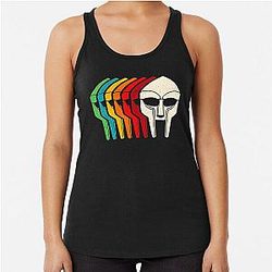 MF Doom Mask Retro Color Stack Minimalist Tank Top