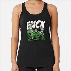 MF Doom Inspired Green Warrior Mask Racer Tank Top