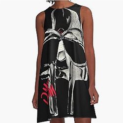 Mf Doom Halftone Illustration Dress