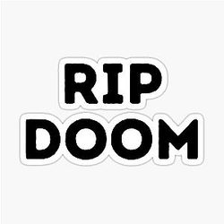 MF Doom RIP Sticker