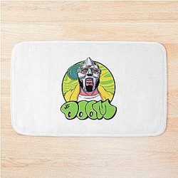 Yellow Hoodie MF Doom Mask Bath Mat