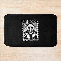 Monochrome MF Doom Masked Figure Bath Mat