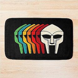 MF Doom Mask Retro Color Minimalist Layers Bath Mat
