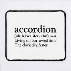 Accordion Living Off Borrowed Time by MF DOOM Mouse Pad