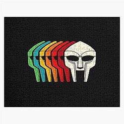 MF DOOM Mask Retro Color Stack Minimalist Layers Jigsaw Puzzle