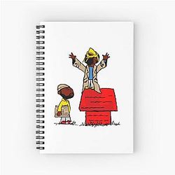 MF Doom Inspired Red Block Spiral Notebook