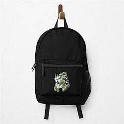 MF Doom Mask Raised Arms Pose Backpack