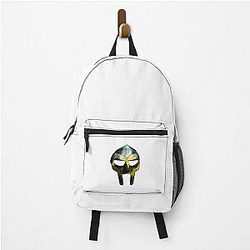 Bronze MF DOOM Mask Closeup Backpack