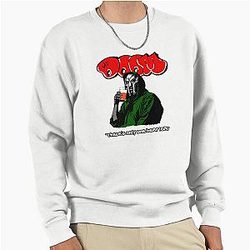 MF Doom Style Mask Drinking Pose Sweatshirt