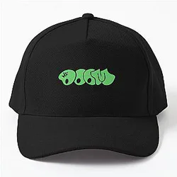 MF Doom Green Bubble Letters Bold Graffiti  Baseball Cap