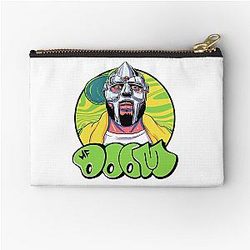 Yellow Hoodie MF Doom Mask Zipper Pouch