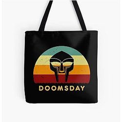 Retro Sunset MF Doom Doomsday All Over Print Tote Bag