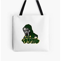 Green Hooded MF Doom Tote Bag