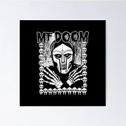 Monochrome MF Doom Poster