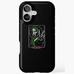 White Hooded MF Doom Style Gesture Tough Case
