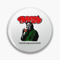 MF Doom Style Mask Pose Pin