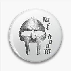 MF Doom Faded Vintage Pin