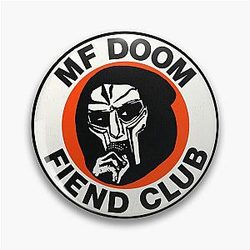 MF Doom Fiend Club Pin